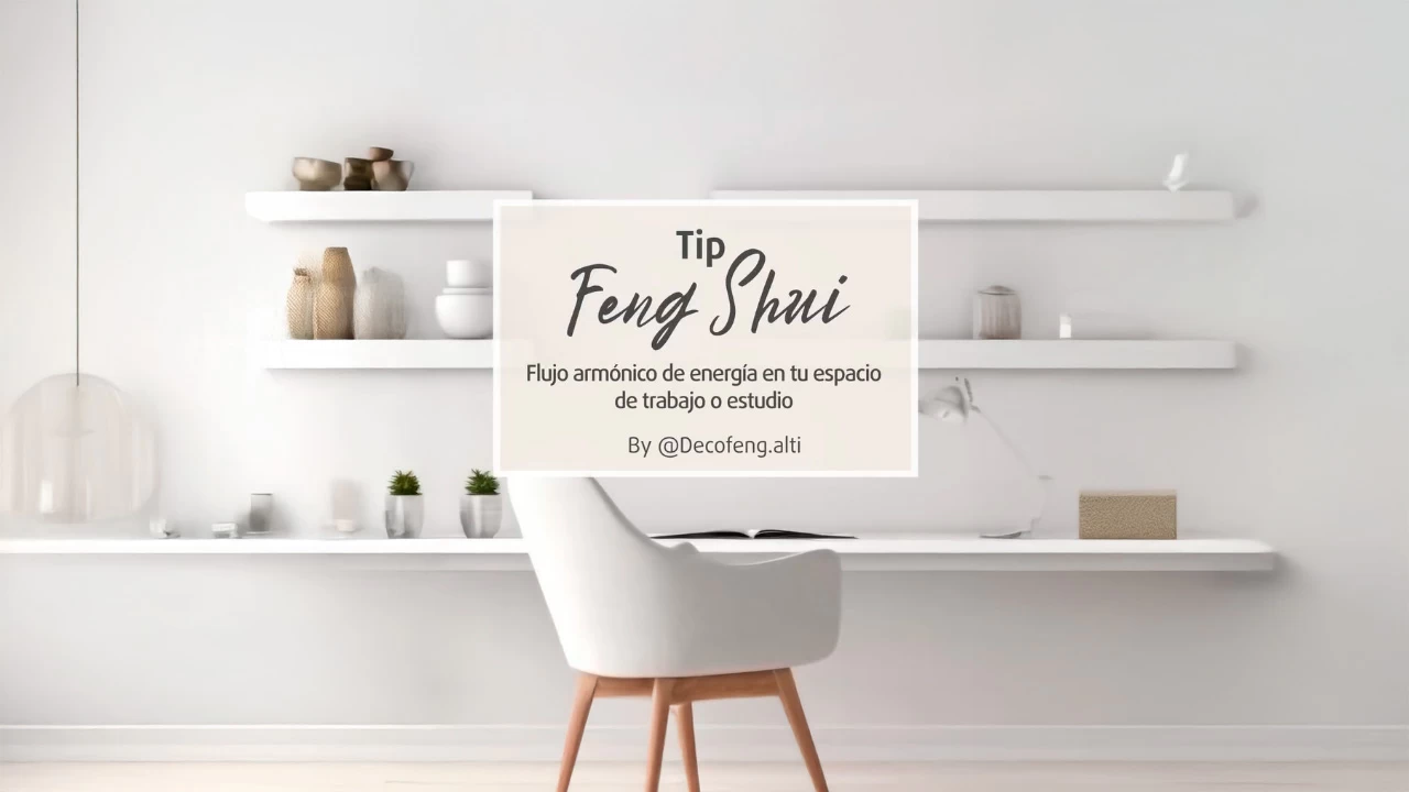 Flujo armónico de energía en tu espacio de trabajo o estudio